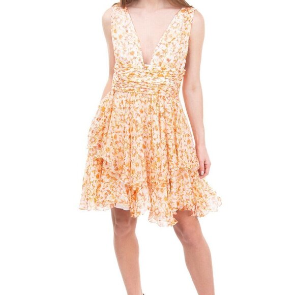 CAROLINE CONSTAS dress Paros Dress in Gold Medium $595 - Picture 7 of 13